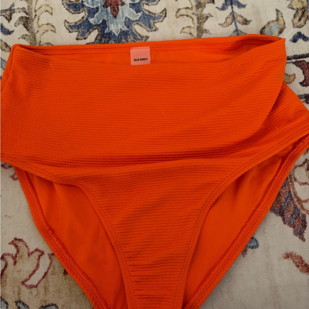 Old Navy Women's Bright Orange Bikini Bottom